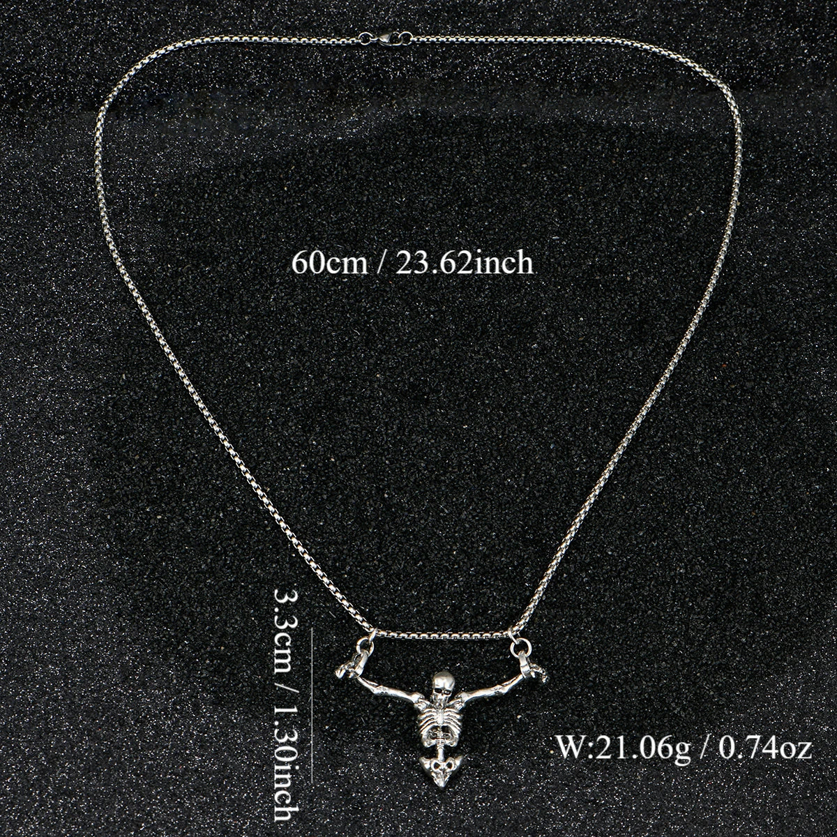 A Fashionable and Creative New Halloween Punk Style Skull Necklace Halloween Gift