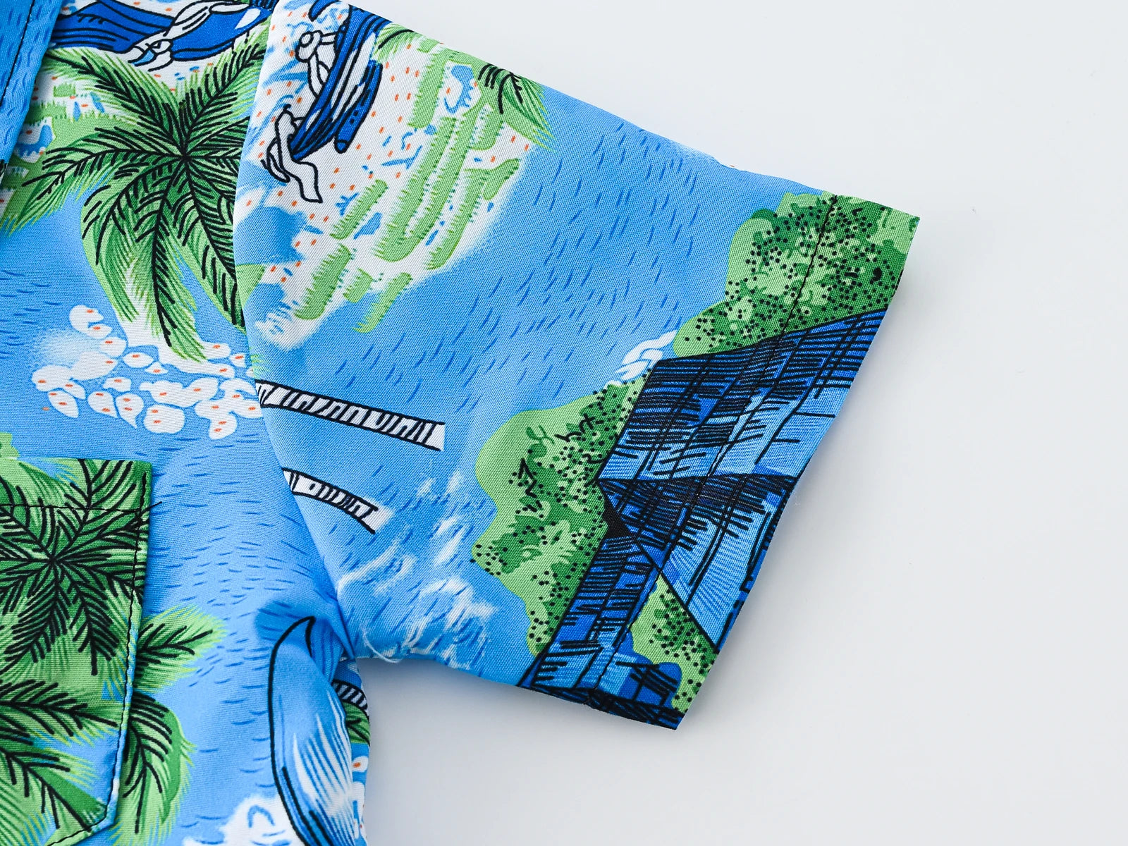 Cool Cozy Summer Coconut Palm Beach Shirts for Boys and Girls