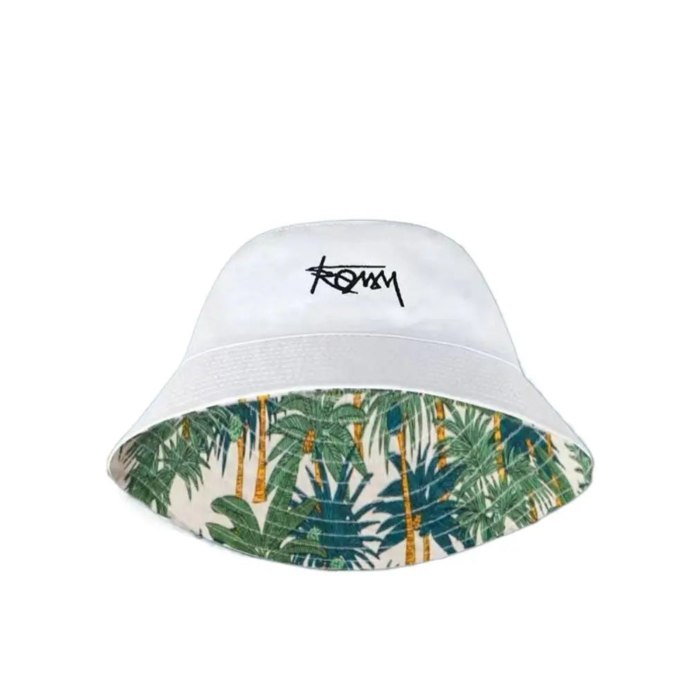 Men Women Summer Basin Cap Hip Hop Hat Double-sided Bucket Hat Graffiti Fishing Fisherman Hat Pattern Packable Sun Protection