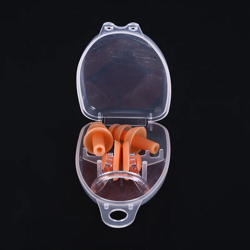 1 Set Nose Clip Ear Plugs Waterproof Soft Silicone Swimming Sport Earplug Nose Clip Tool Diving Water Sport Swimming Accessories