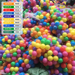 HOMEFISH 100PCS Outdoor Sport Ball Colorful Soft Water Swim Pool Ocean Wave Ball Baby Eco-Friendly Stress Air Ball Tent Toys