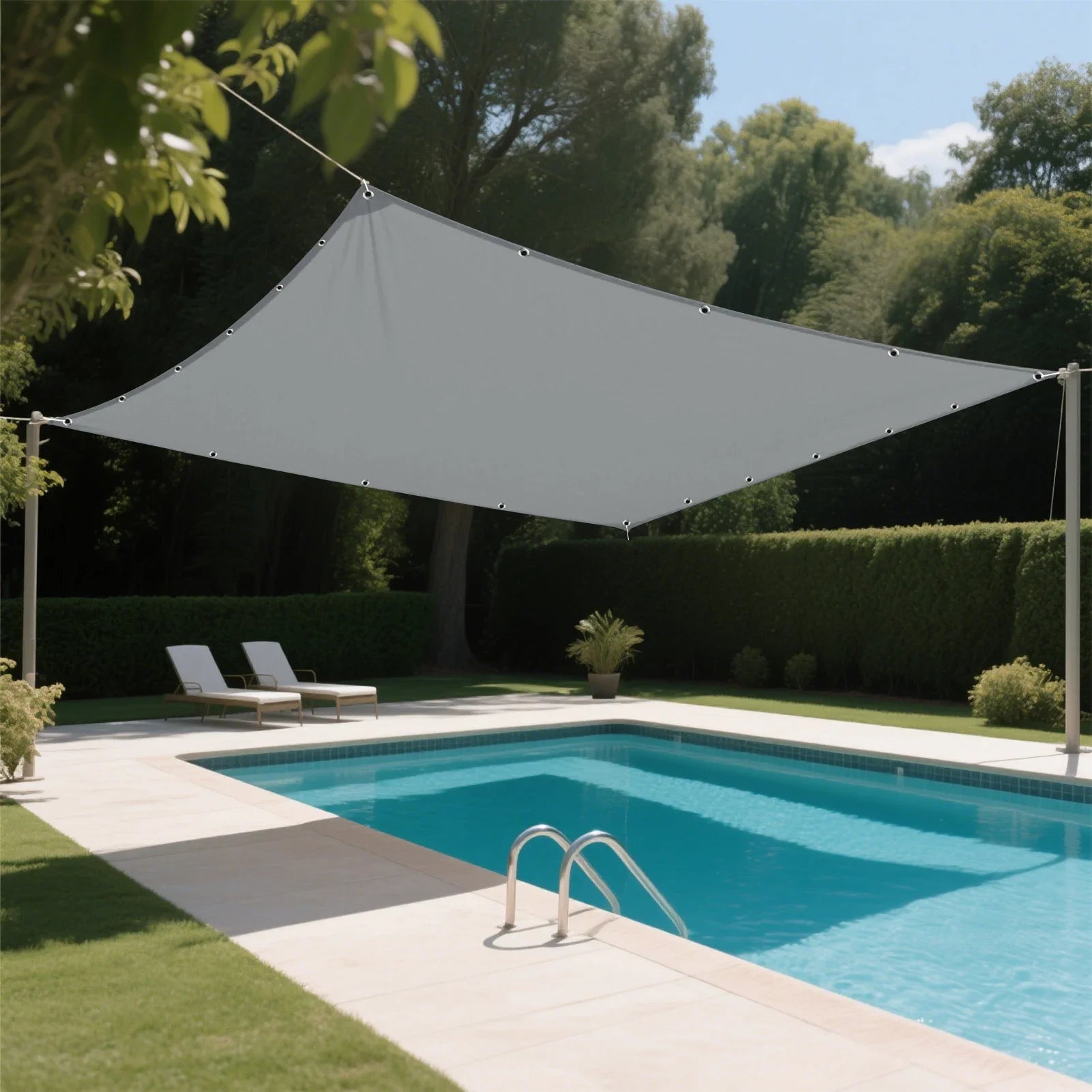 5x4m 4x3m 3x3m 3x2m Waterproof Tarp Tent Large Camping Awning Sun Shade Shelter Garden Patio Canopy Outdoor Beach Shade Hiking ﻿