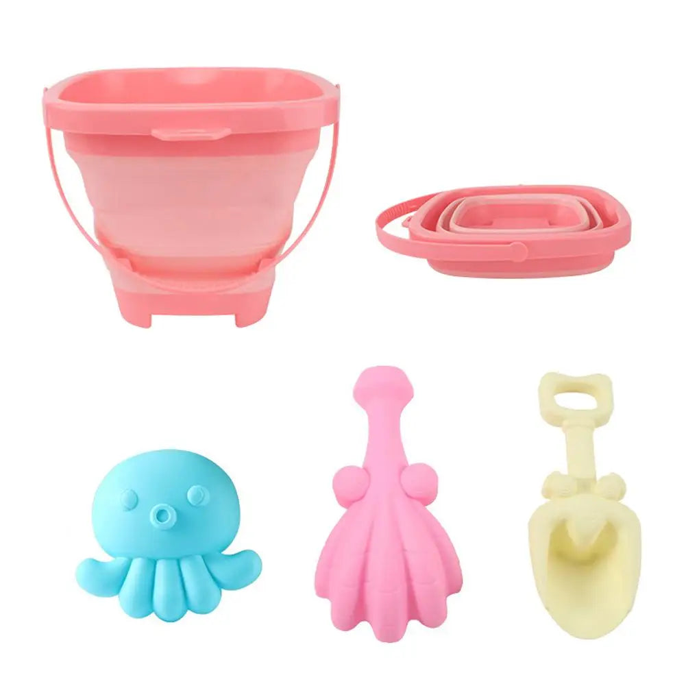 Children's Beach Toy Set, ATV, Sand Digging and Water Toy, Bucket, Hourglass, Shovel, Beach Sand Play Tool Toy