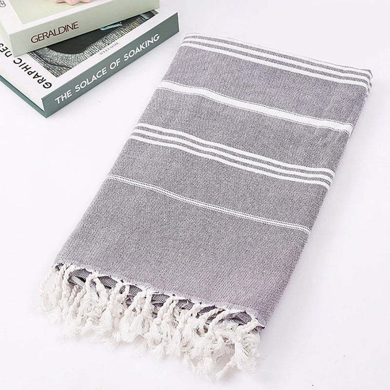 Turkish Beach Towel100x180cm100% Cotton Sand Free Quick Dry Swim Towel Extra Large Light Travel for Adults Beach Towel