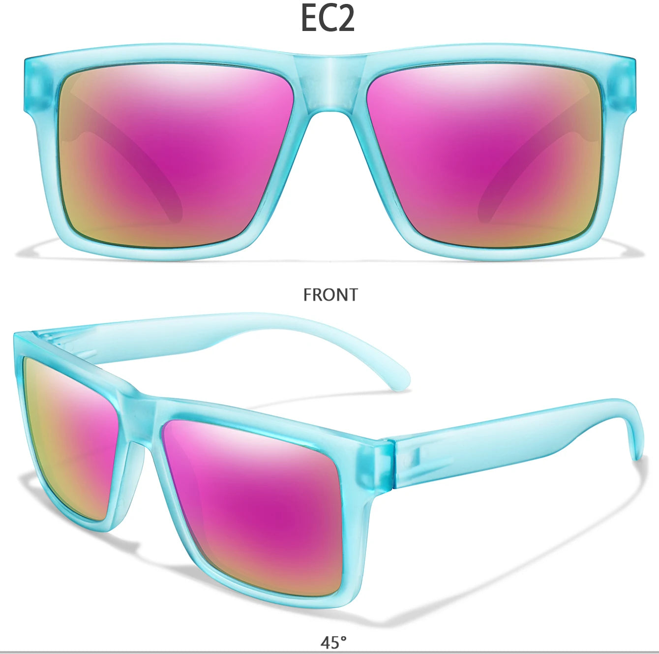 Luxury Square Vintage Polarized Cycling Sunglasses Men Women Fashion Travel Driving Fishing Sun Glasses Male Eyewear UV400