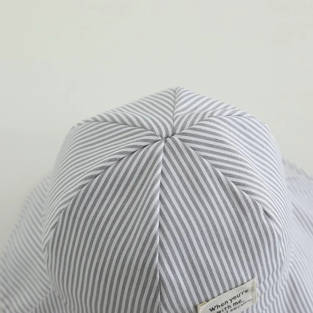 Panama Autumn Baby Boys And Girls Sun Hat Striped Baby Bucket Hat Toddler Sun Cap Children Beach Sun Hat