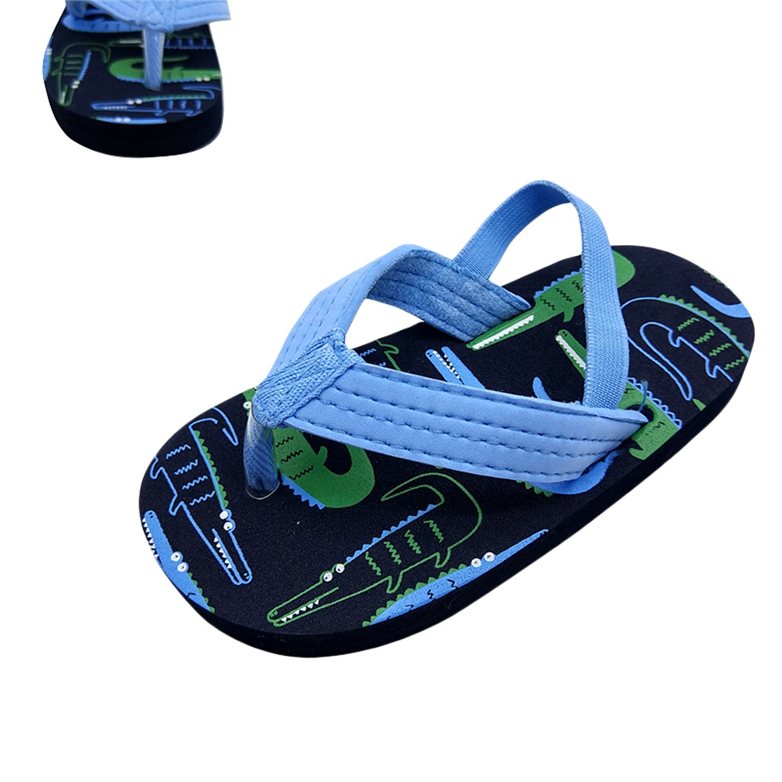 Toddler Flip Flops Shoes Little Kid Sandals with Back Strap Boys Girls Water Shoes for Beach and Pool