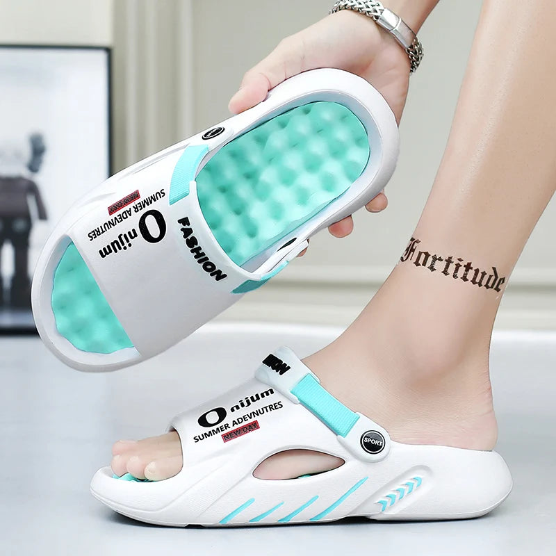 Men Slippers New Summer EVA Soft-soled Platform Slides Sandals Indoor Outdoor Walking Beach Shoes Flip Flops Mens Shoes