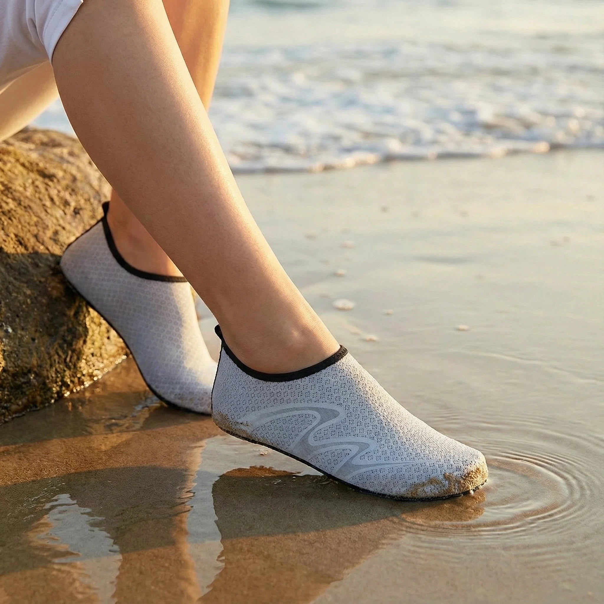 Men Women Children Quick Dry Water Sports Barefoot Feeling Wading Shoes, Swimming Water Shoes, Windsurfing, Surfer，Yoga Shoes