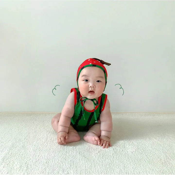 Newborn Clothes 2026 Summer New Baby Jumpsuit Ins Cute Fruit Shape  Swimwear Baby Boy's One Piece Clothes Swimsuit