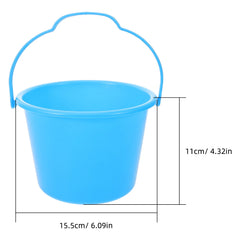 6pcs Children'S Sand Beach Pail Set Reusable Lightweight Outdoor Play For Summer Beach Activities Portable Multi-Use Sand