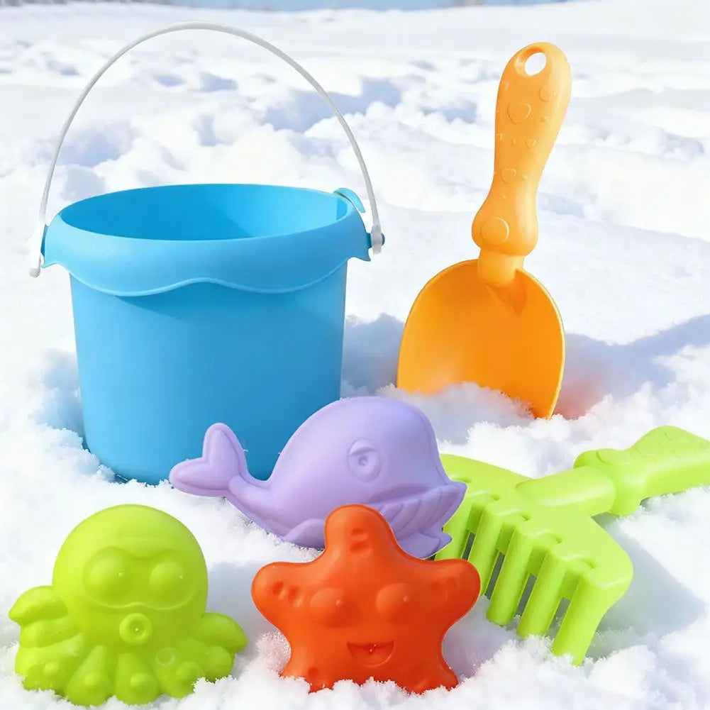 Children's Beach Toy Set, ATV, Sand Digging and Water Toy, Bucket, Hourglass, Shovel, Beach Sand Play Tool Toy