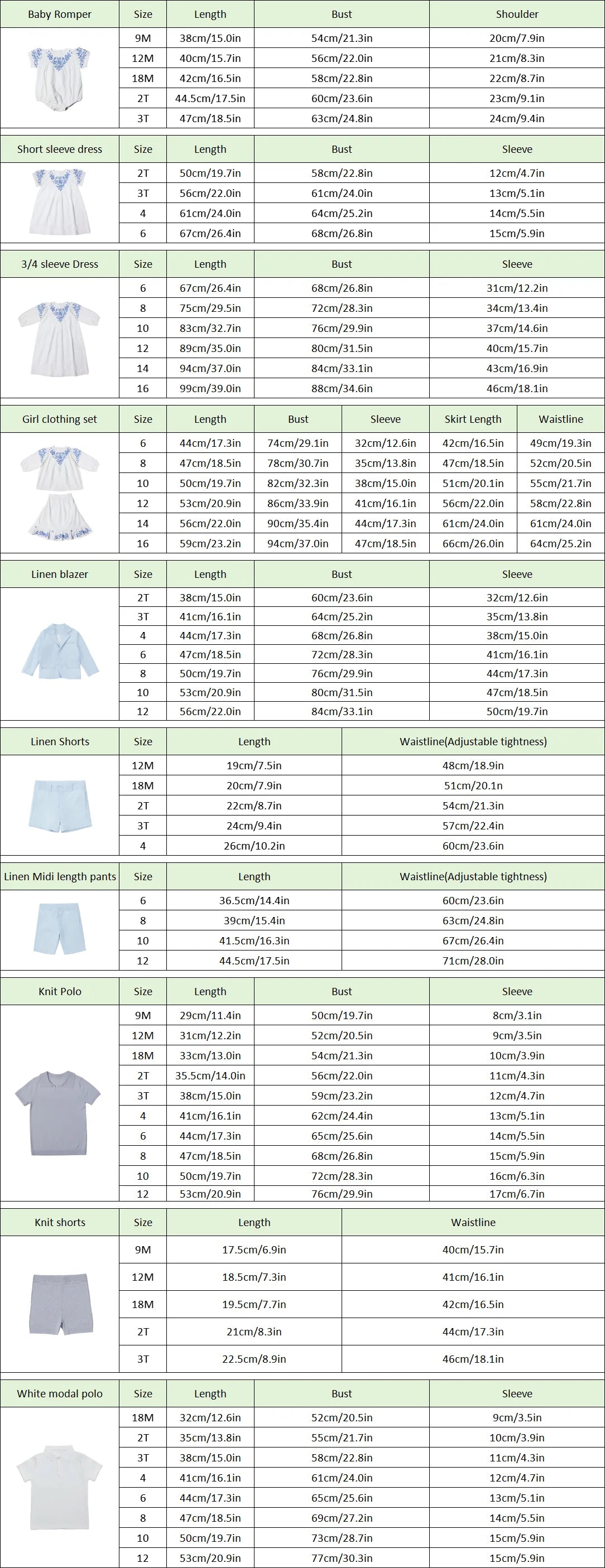 AP Cobalt Embroidery Collection Not Transparent 2025SS Girls Dress Sister Brother Matching Clothing Set Baby Romper Knit Polo
