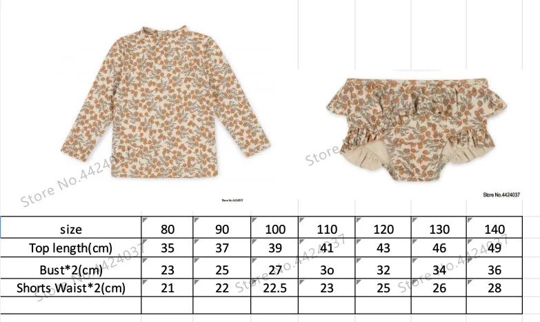 KS Baby Girls Swimming Suit Wear 18M-9Y Flower Children Brand BC MR TAO Clothes Kids SwimWears Sister Brother Matching Wholesale