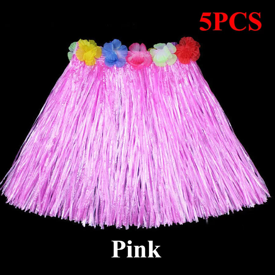1pc/5pcs-Hawaiian Hula Skirt Hawaiian Grass Skirt Tropical Hawaiian Hula Skirt Hawaiian Hula Skirt Costume Summer Beach Vacation