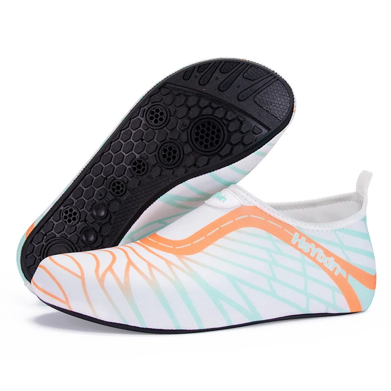 Lightweight, foldable portable travel Aqua shoes water shoes barefoot sand inspired shoes beach snorkeling swimming water shoes
