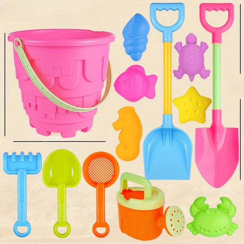 Children's Beach Toy Set Baby Playing In Water And Sand Large Sand Shovel Beach Bucket Sand Digging Tool Sand Toy Random Color
