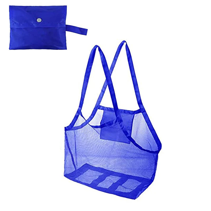 Children Sand Away Protable Mesh Bag Kids Toys Storage Bags Swimming Large Beach Bag for Towels Women Cosmetic Makeup Bag сумка