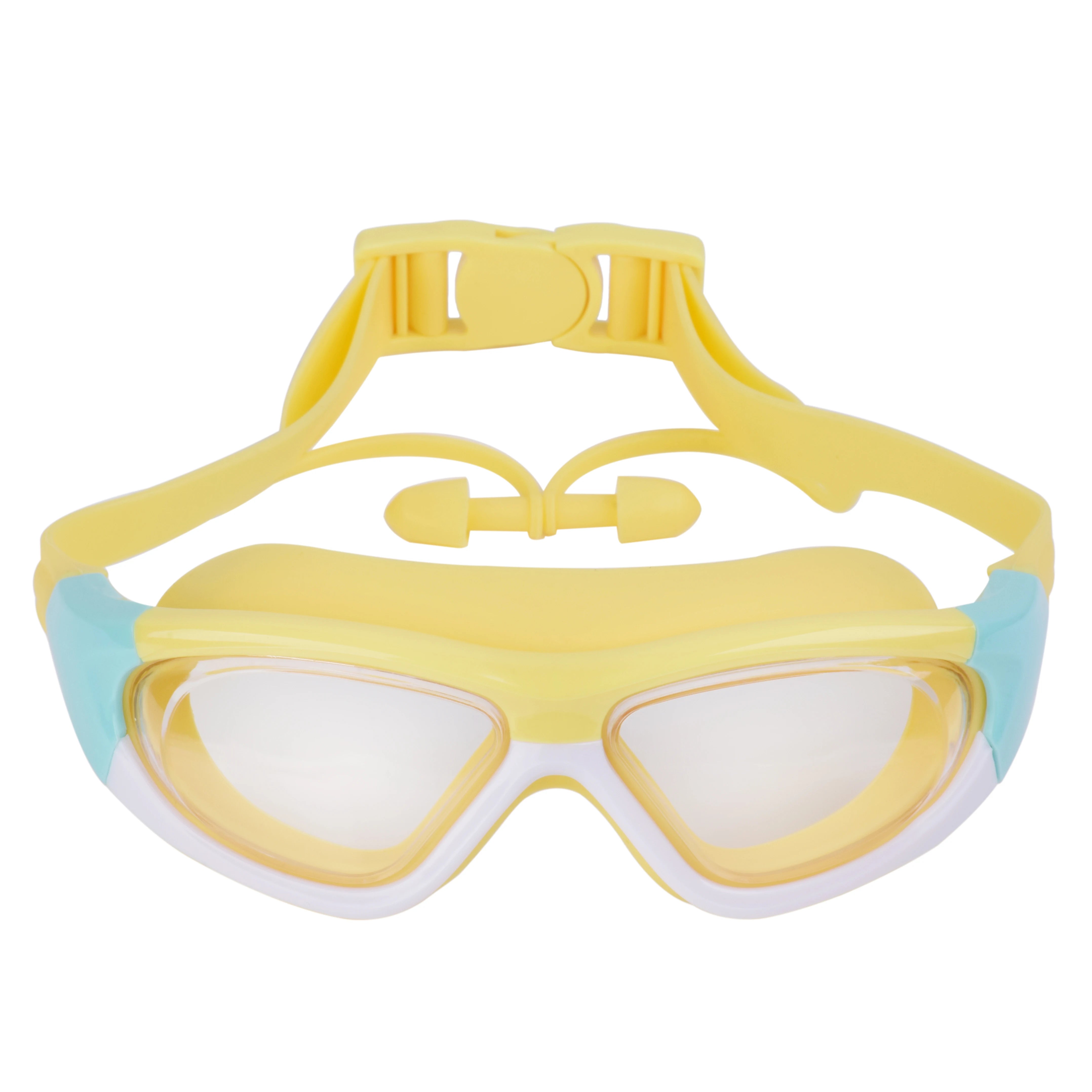 High-Definition Children's Swimming Goggles for Boys and Girls, Anti-Fog Swimming Goggles, Large-Frame Goggles, Comfortable Silicone Goggles