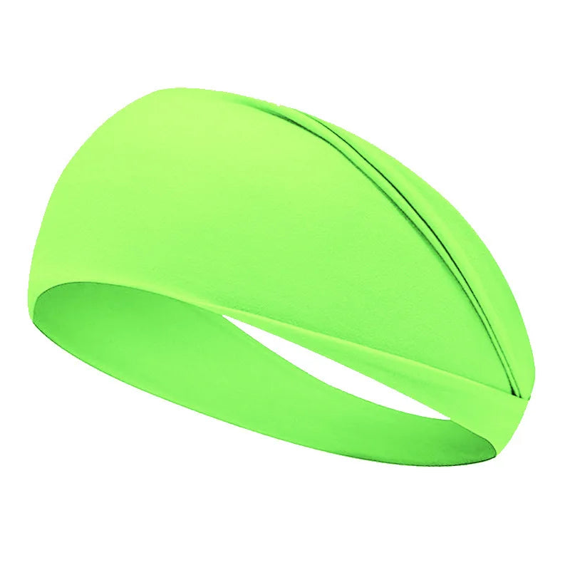 Fluorescent Sport Headband Yoga Sweat-absorhing Hairband Wide Elastic Headband