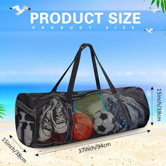 100L Extra Large Capacity Mesh Diving Bag Surfing Snorkeling Fins Equipment Storage Dry Bag Beach Swimming Duffle Bag
