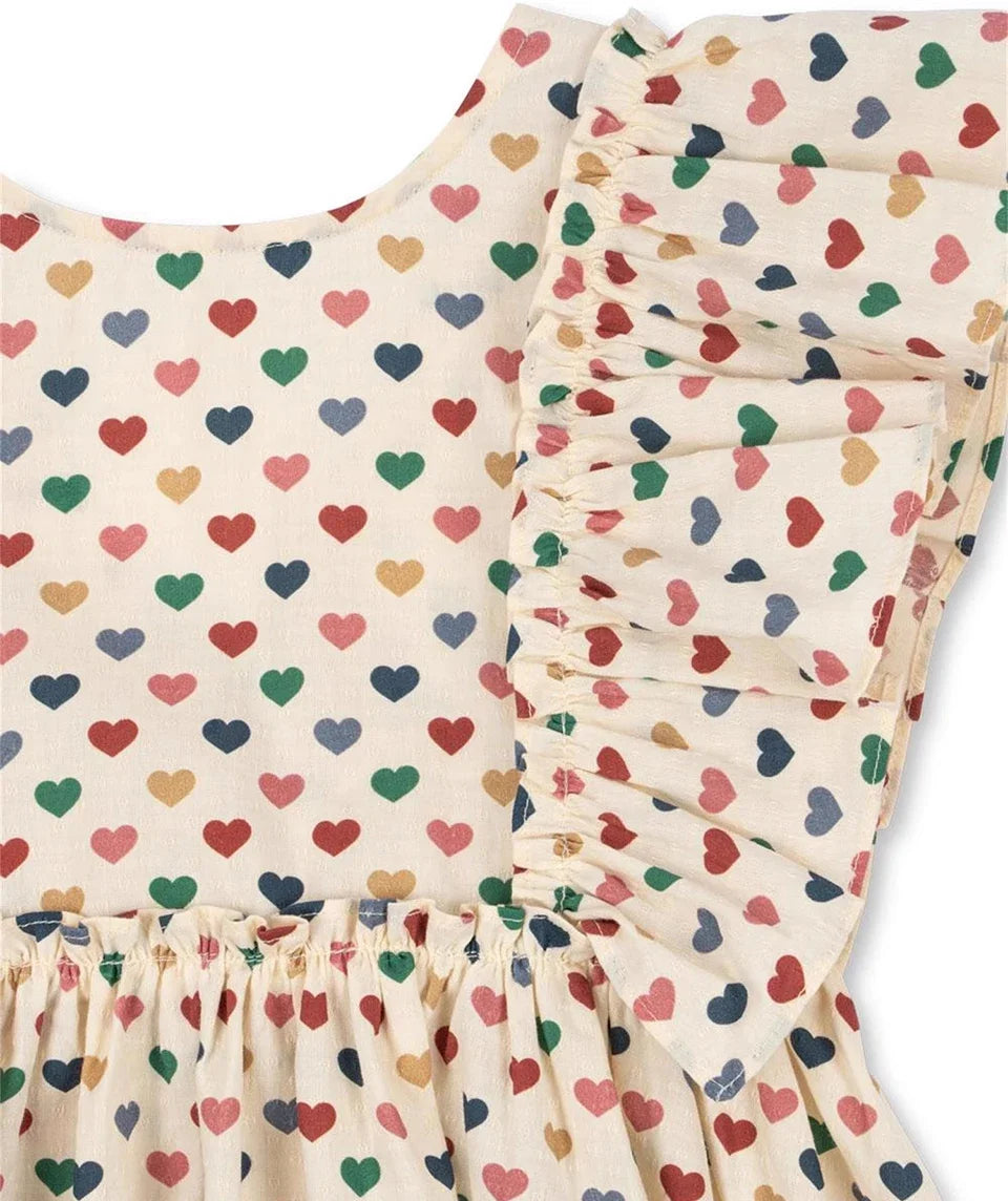 Children Clothes Set 2025 KS Summer Girls Floral Tops Shorts Set Girl Heart Print Slip Dress Kids Short Sleeved Vacation Suit