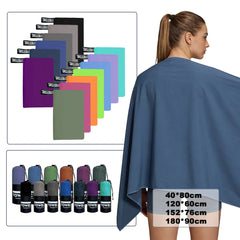 Microfiber Workout Towels For GYM Sweat Quick Dry Sports Towel for Yoga, Running, Camping, Beach, Swimming Pool& More