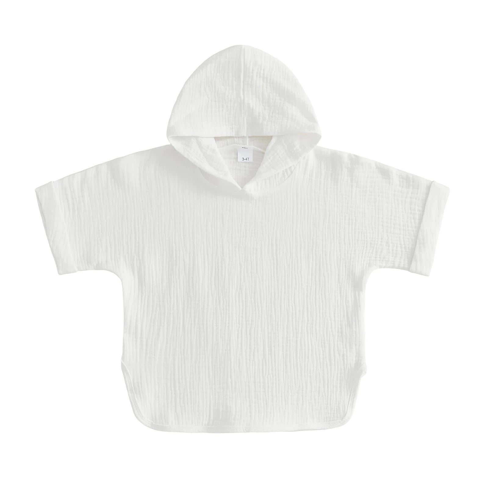 Suefunskry Kids Swim Cover-up, Toddler Hooded Bath Towel Solid Color Beach Clothes for Girls Boys