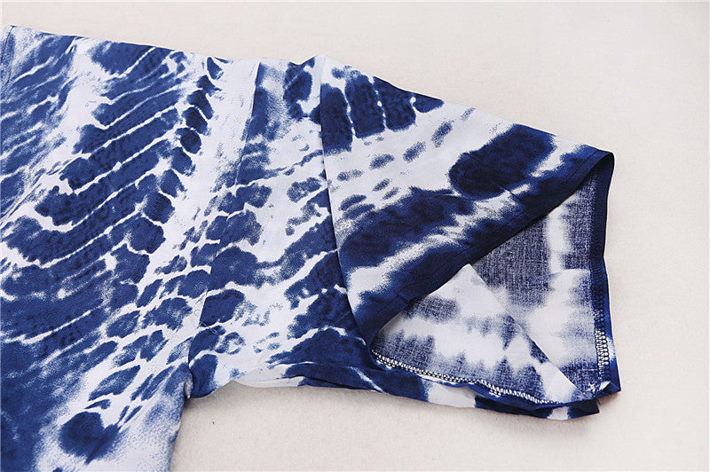 Long Kimono Swimsuit Cover up for Women Stylish Tie Dye Open Front Beach Outfits Bathing Suit