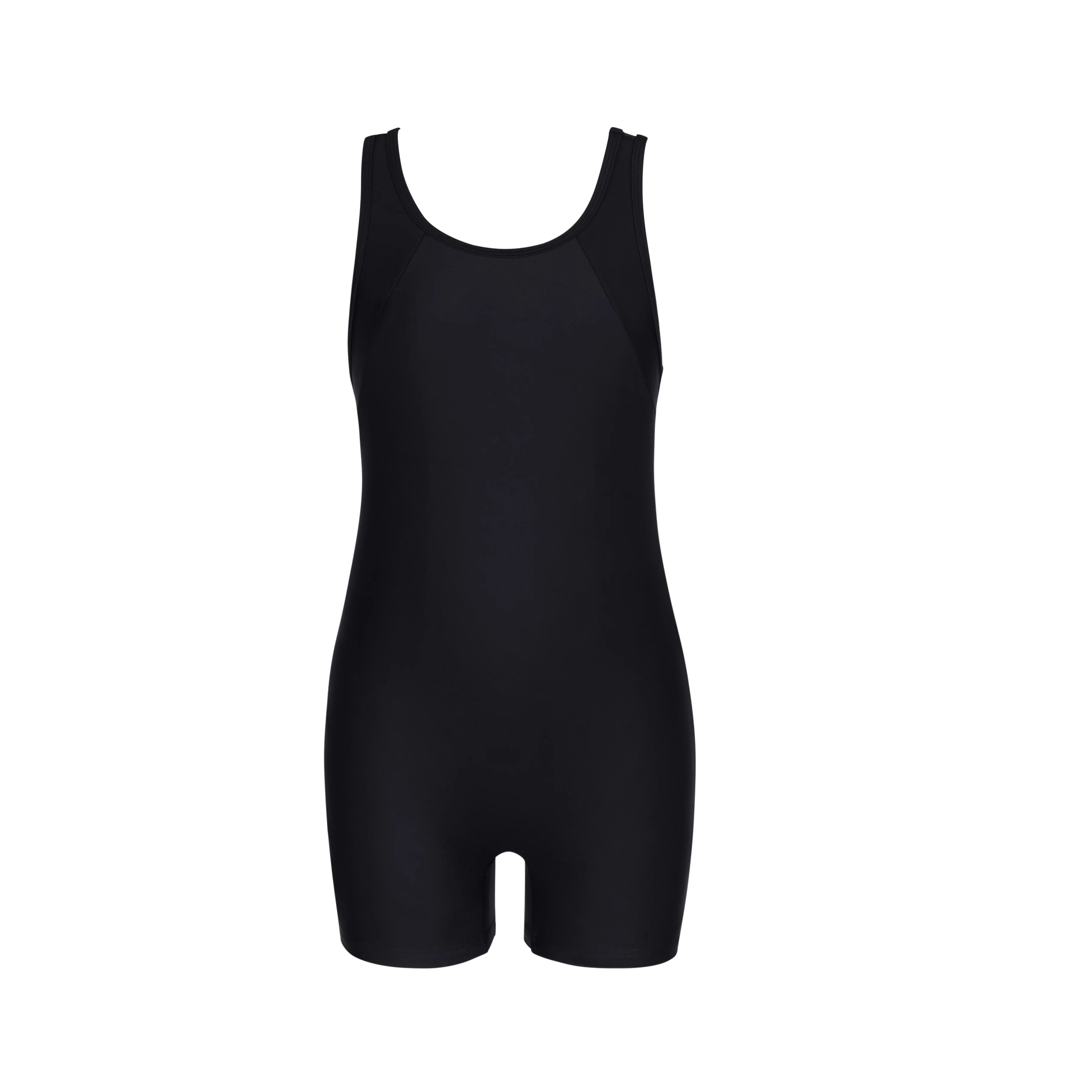 Anfilia Girls One-Piece Sports Swimsuit Size 8-14 Boyleg High Elastic Racerback Athletic Training Bathing Suit