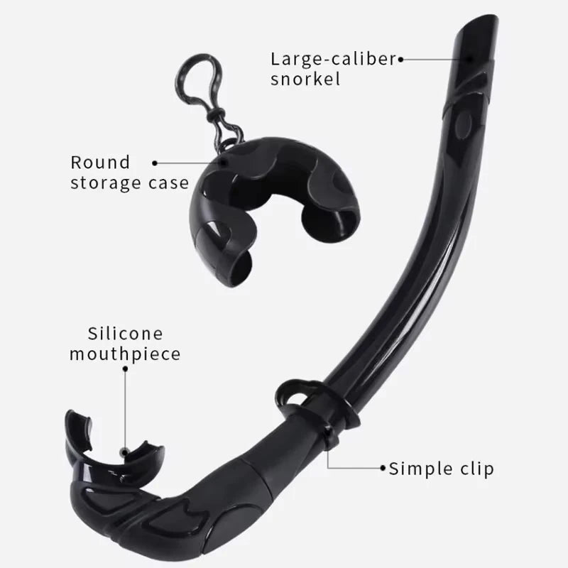 Professional Wet Low Volume Freediving Mask, Tempered Glass Dive Mask, J-Type Diving Mask, Snorkel Set, Buceo, 수영, 스노클링, 마스크