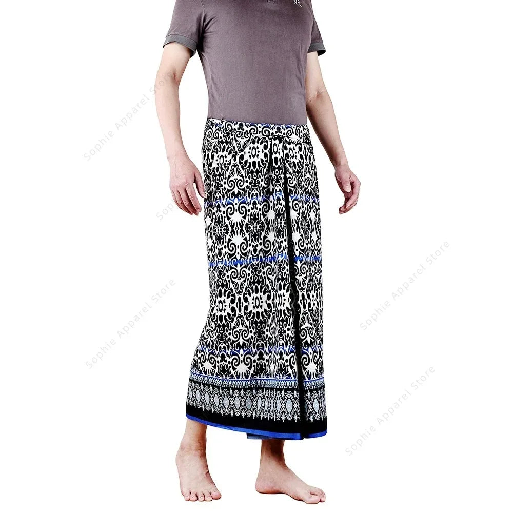Batik Sarong Skirt for Beach Wrap Tube Skirt Lungi Cover Dress for Men Women