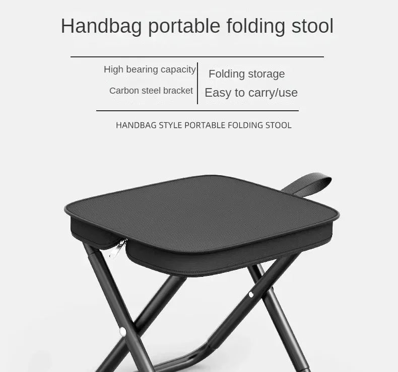 Portable Multifunctional Outdoor Picnic Camping Folding Chair Ultra Light Fishing Stool Folding Chair Outdoor Accessories