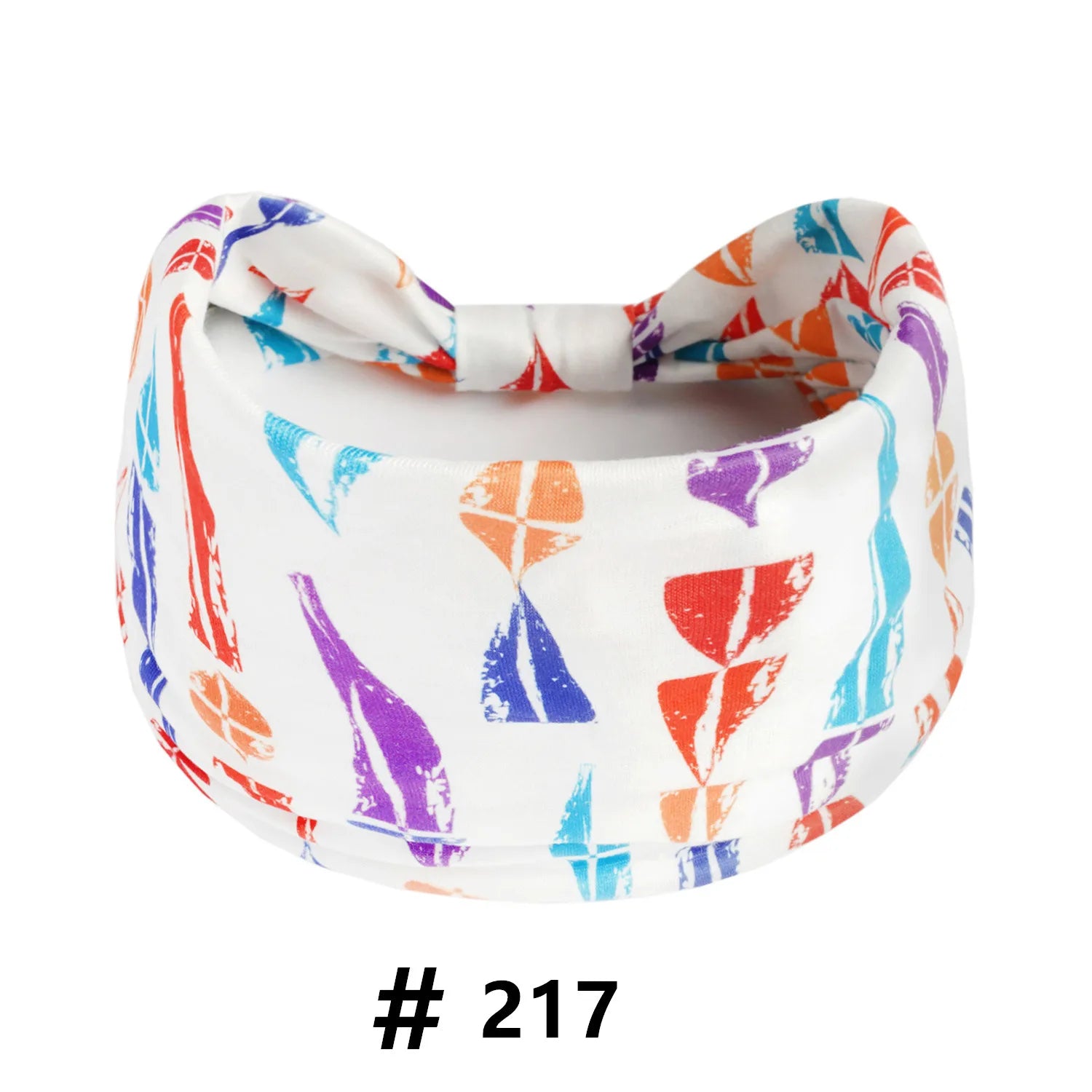Boho African Headbands for Women Wide Cotton Turban Headwrap  Knot Elastic Hairbands Bandeau Sport Workout Yoga Hair Accessories