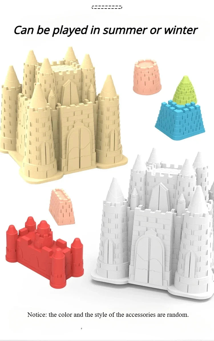 Beach Castle Bucket Play Sand Set Toys Sand Scoop Children Summer Toys Sand Toys Sand Box for Kids Outdoor Family Funny Gifts