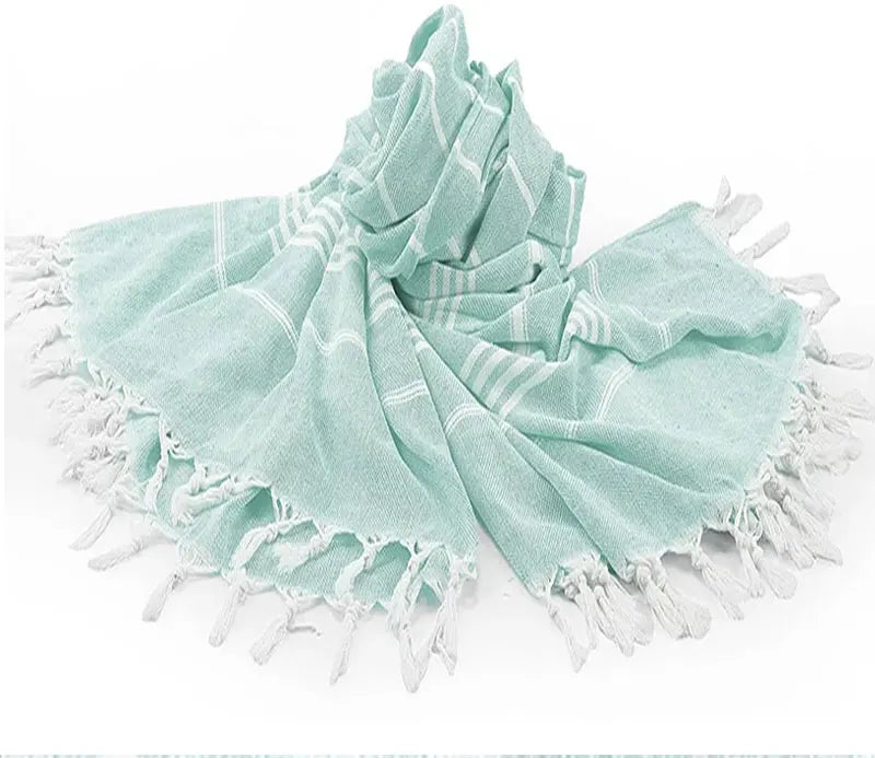 Turkish Beach Towel100x180cm100% Cotton Sand Free Quick Dry Swim Towel Extra Large Light Travel for Adults Beach Towel