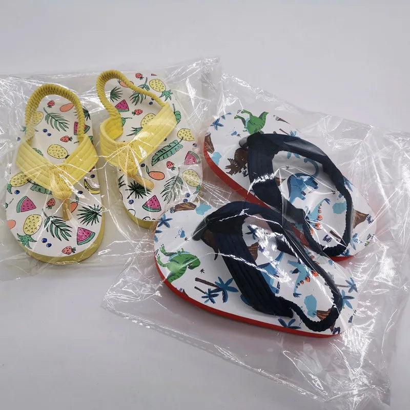 Toddler Flip Flops Shoes Little Kid Sandals with Back Strap Boys Girls Water Shoes for Beach and Pool