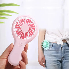 Small Handheld Fan Mini Rechargeable USB Fan Pocket Small Student Office Desktop Portable