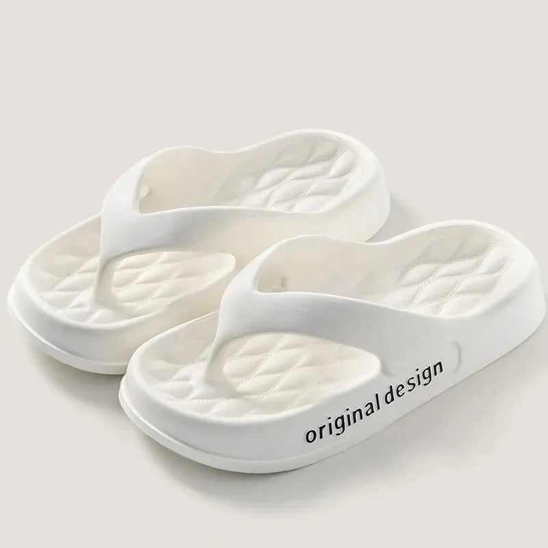 Women's Platform Non-slip Slippers, Solid Color Indoor Flip FlopsWomen's Footwear ZYT2438