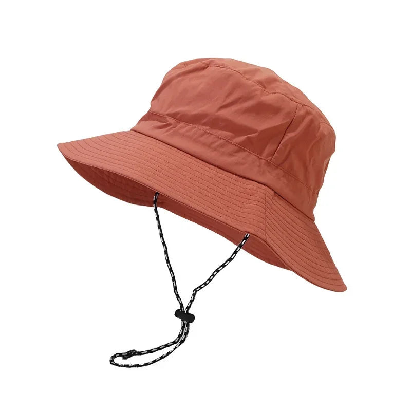 Summer quick-dry outdoor hiking hat for men, foldable and packable, sun protection and shade hat Multifunctional quick-dry visor