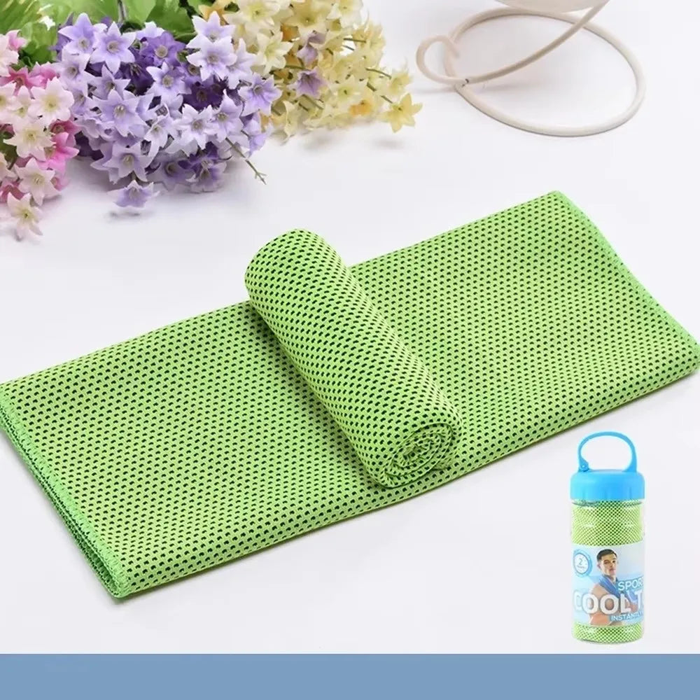 Breathable Cooling Towel Ultra Soft Lightweight Microfiber Towels Sunstroke Prevention Quick Drying Yoga Swimming Gym Towel