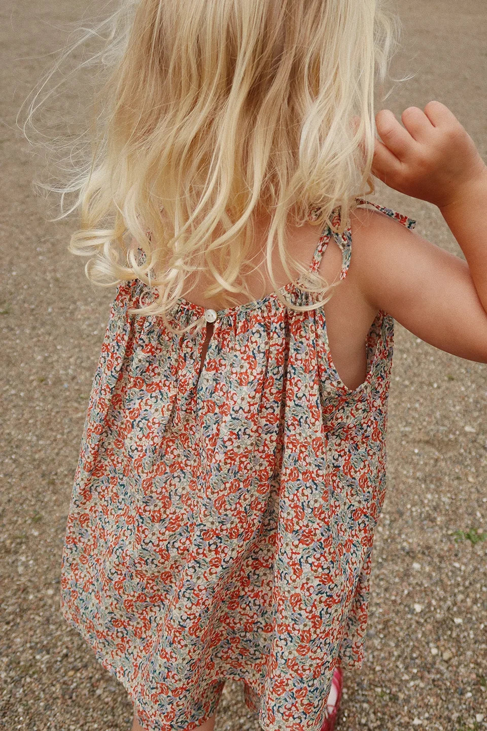 Children Clothes Set 2025 KS Summer Girls Floral Tops Shorts Set Girl Heart Print Slip Dress Kids Short Sleeved Vacation Suit