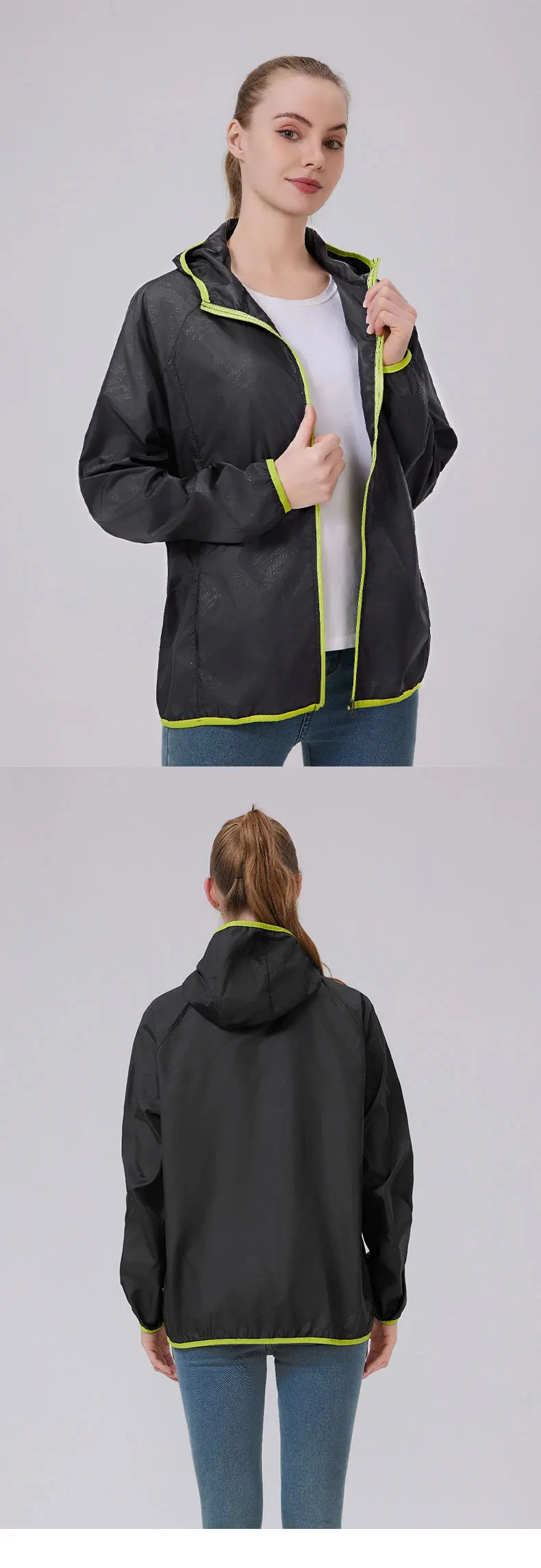 Men Women Hiking Jacket Waterproof Quick Dry Camping Hunting Clothes Sun-Protective Outdoor Sports Coats Anti UV Windbreaker
