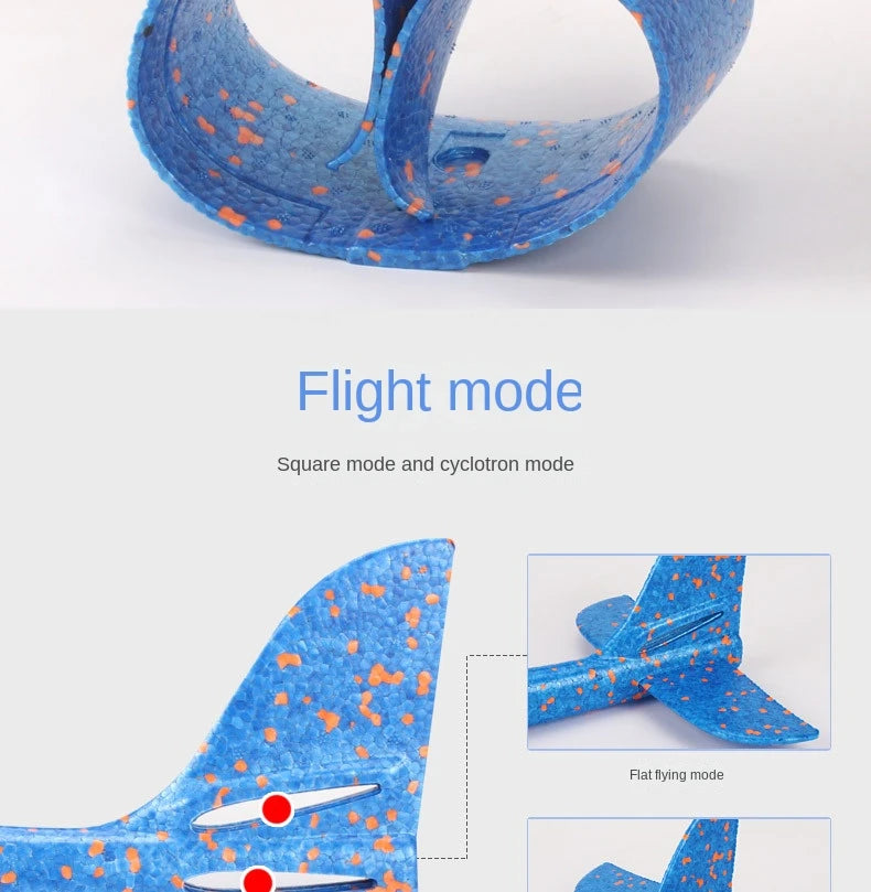 48cm Large Foam Airplane Children's Hand Thrown Airplane Glider Toy Outdoor Parent-child Interaction Funny Toy Boy Gift