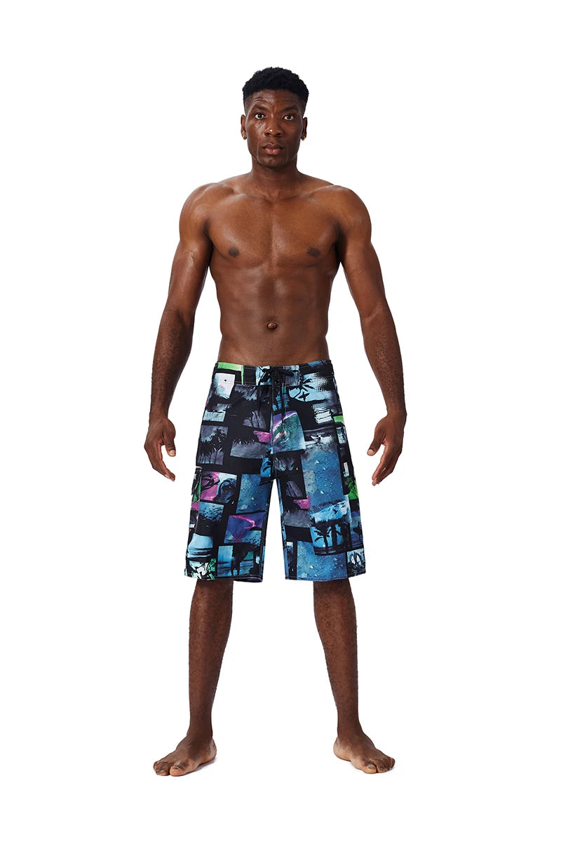 New Summer Men'S Board Casual Drawstring Pockets Shorts Beach Brand Short Surfing Bermudas Male Boardshorts Quick Dry For Sports