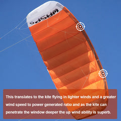 9KM 3.6m~4.5m 4 Line Power Kite Professional Parafoil Traction Kite with Bar Kitesurfing Equipment for TURNING JUMPING