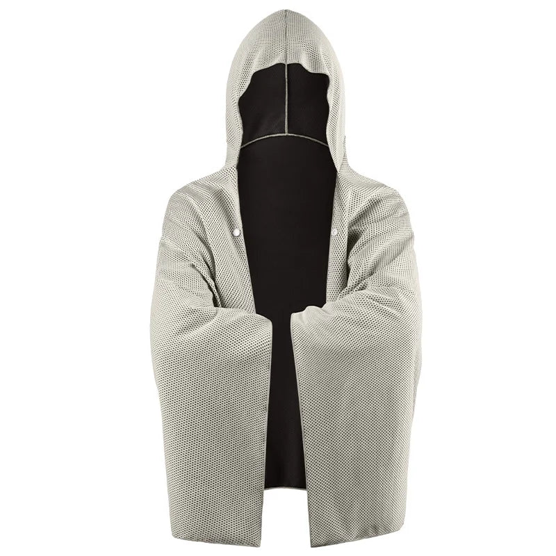 Cooling Hooded Cloak lce Cool Poncho Cover Up Super Absorbent Oversized Hooded Towel Wrap, 4-in-1 for Swimming Beach Pool Travel