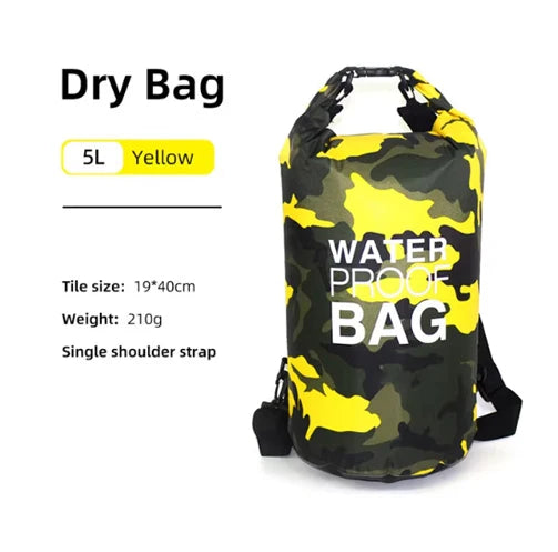 Swimming PVC Pack Dry Bag Backpack for Women Men 10L 15L 20L 30L Waterproof Shoulder Kayak Drifting Rafting Surfing Boating Bag