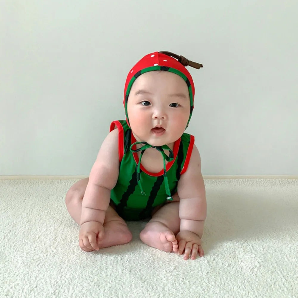 Newborn Clothes 2026 Summer New Baby Jumpsuit Ins Cute Fruit Shape  Swimwear Baby Boy's One Piece Clothes Swimsuit