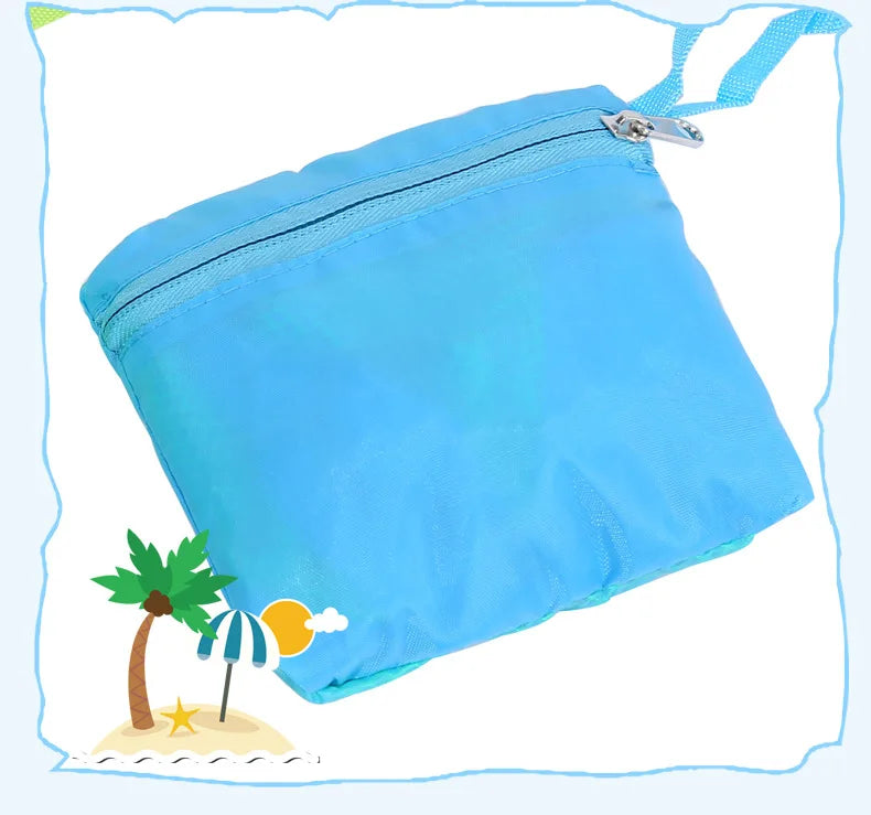 Portable Beach Bag Foldable Net Swimming Bag Children Beach Toy Organizer Storage Backpack Kids Outdoor Swimming Waterproof Bags